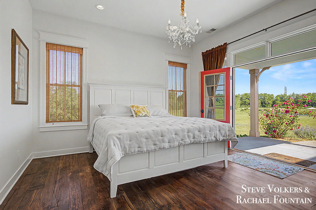 A light-filled bedroom suite